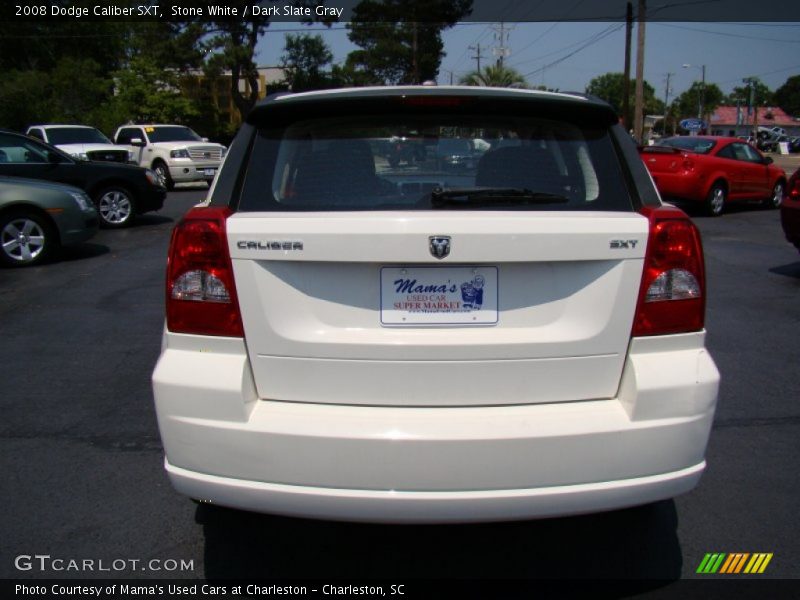 Stone White / Dark Slate Gray 2008 Dodge Caliber SXT