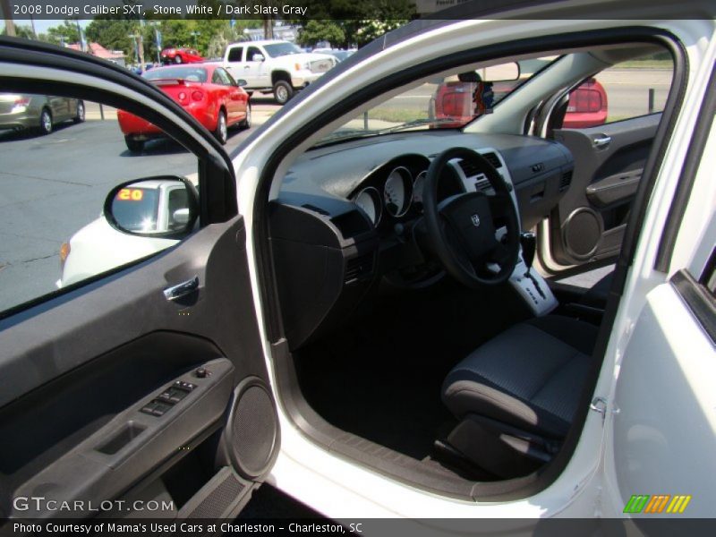 Stone White / Dark Slate Gray 2008 Dodge Caliber SXT