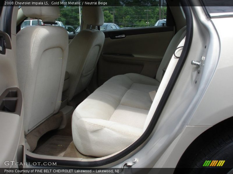 Gold Mist Metallic / Neutral Beige 2008 Chevrolet Impala LS