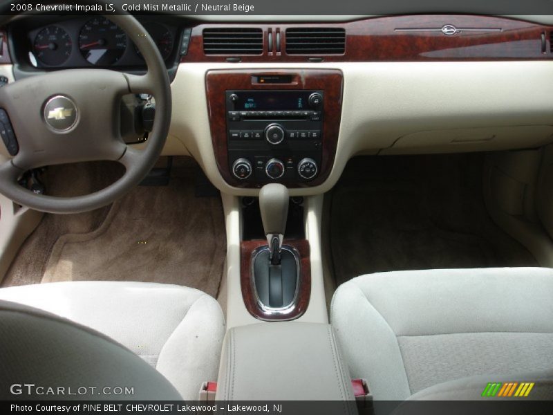Gold Mist Metallic / Neutral Beige 2008 Chevrolet Impala LS