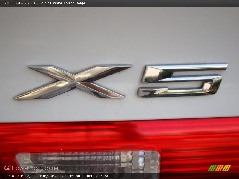 Alpine White / Sand Beige 2005 BMW X5 3.0i