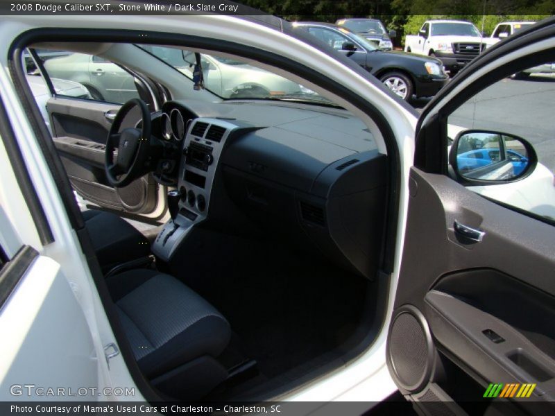 Stone White / Dark Slate Gray 2008 Dodge Caliber SXT