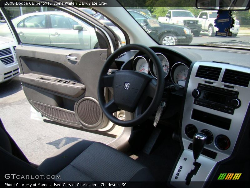 Stone White / Dark Slate Gray 2008 Dodge Caliber SXT