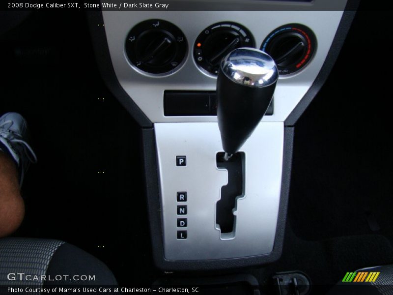 Stone White / Dark Slate Gray 2008 Dodge Caliber SXT