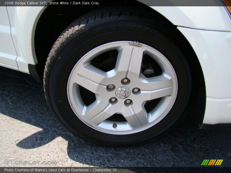 Stone White / Dark Slate Gray 2008 Dodge Caliber SXT