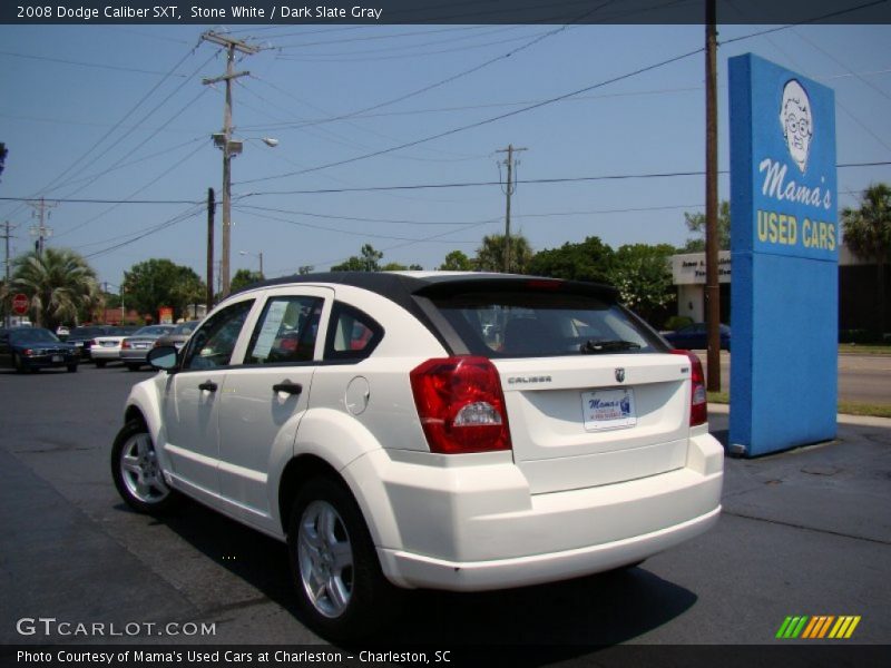 Stone White / Dark Slate Gray 2008 Dodge Caliber SXT