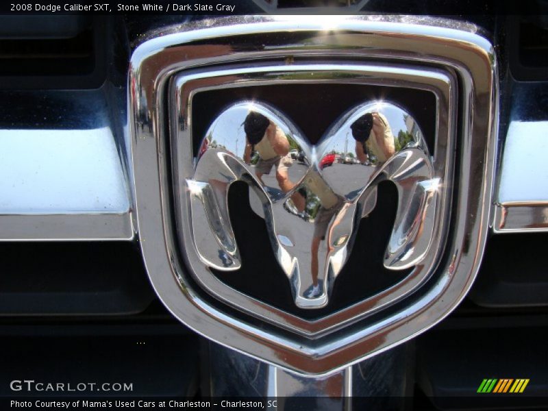 Stone White / Dark Slate Gray 2008 Dodge Caliber SXT