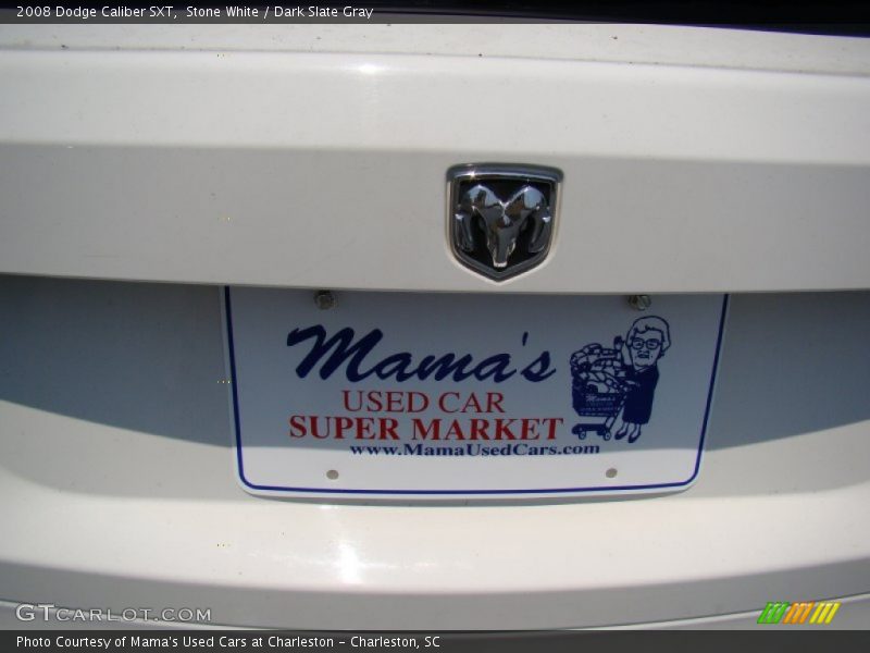 Stone White / Dark Slate Gray 2008 Dodge Caliber SXT
