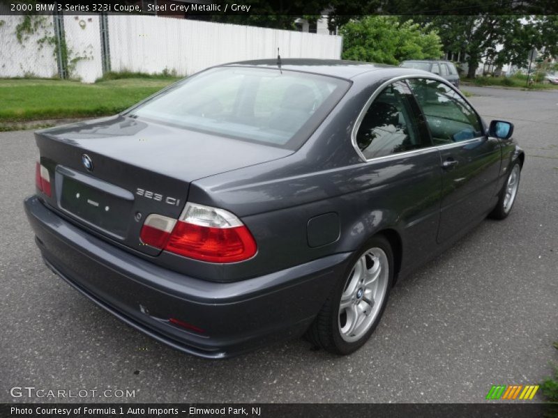 Steel Grey Metallic / Grey 2000 BMW 3 Series 323i Coupe