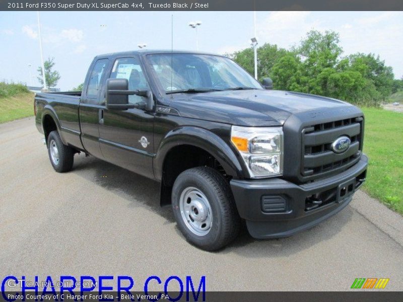Tuxedo Black / Steel 2011 Ford F350 Super Duty XL SuperCab 4x4
