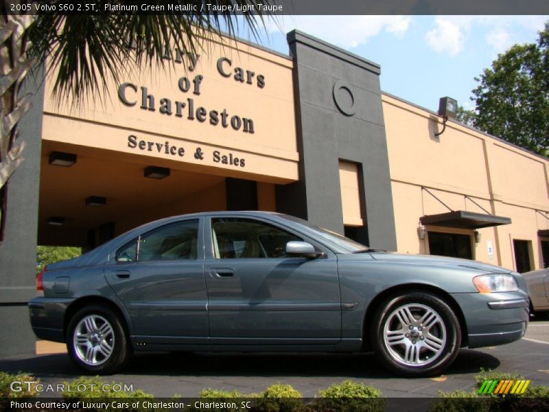 Platinum Green Metallic / Taupe/Light Taupe 2005 Volvo S60 2.5T