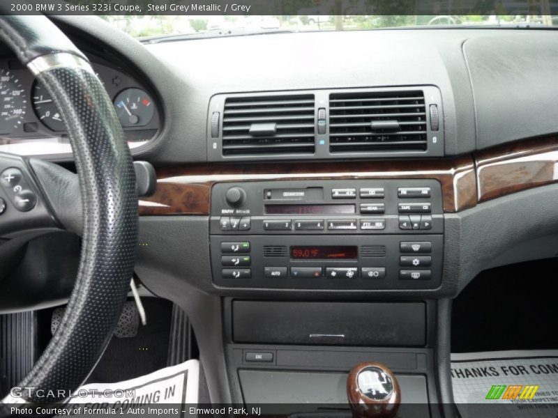 Steel Grey Metallic / Grey 2000 BMW 3 Series 323i Coupe