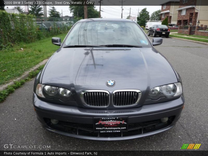 Steel Grey Metallic / Grey 2000 BMW 3 Series 323i Coupe