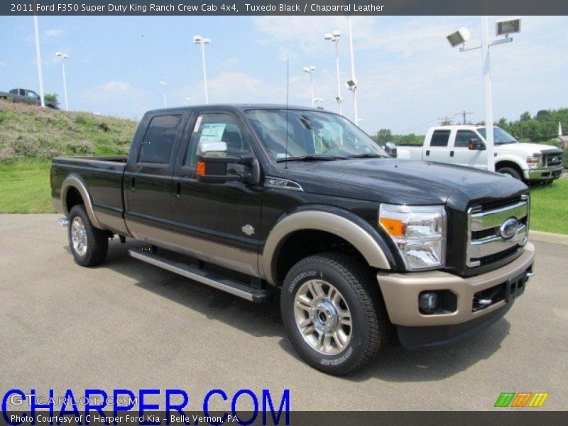 Tuxedo Black / Chaparral Leather 2011 Ford F350 Super Duty King Ranch Crew Cab 4x4