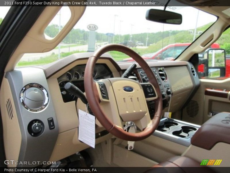 Tuxedo Black / Chaparral Leather 2011 Ford F350 Super Duty King Ranch Crew Cab 4x4