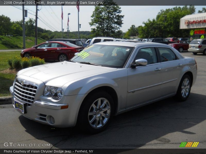 Bright Silver Metallic / Dark Slate Gray 2008 Chrysler 300 C HEMI