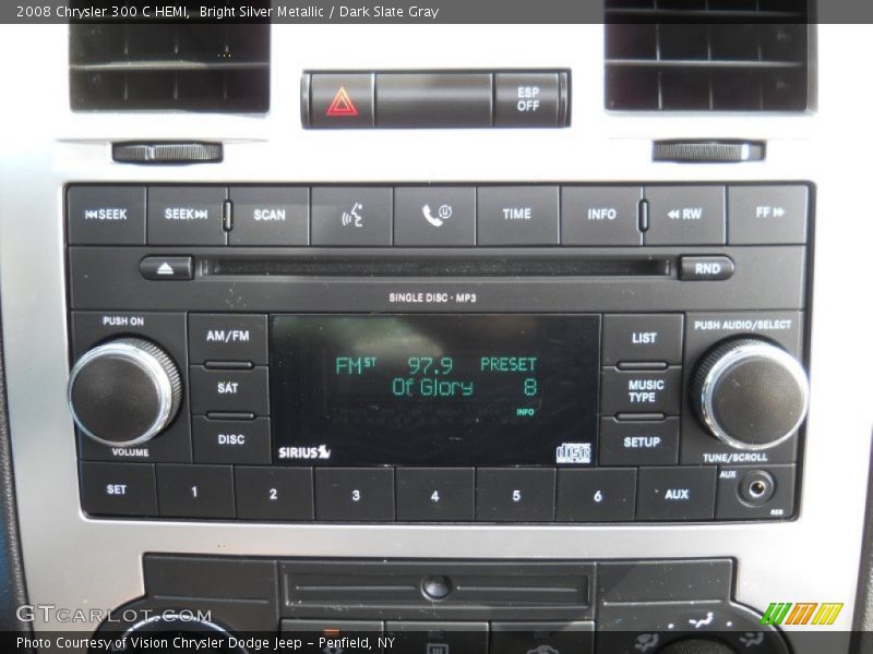 Bright Silver Metallic / Dark Slate Gray 2008 Chrysler 300 C HEMI