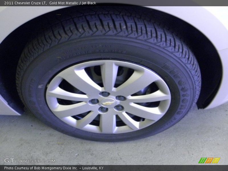 Gold Mist Metallic / Jet Black 2011 Chevrolet Cruze LT