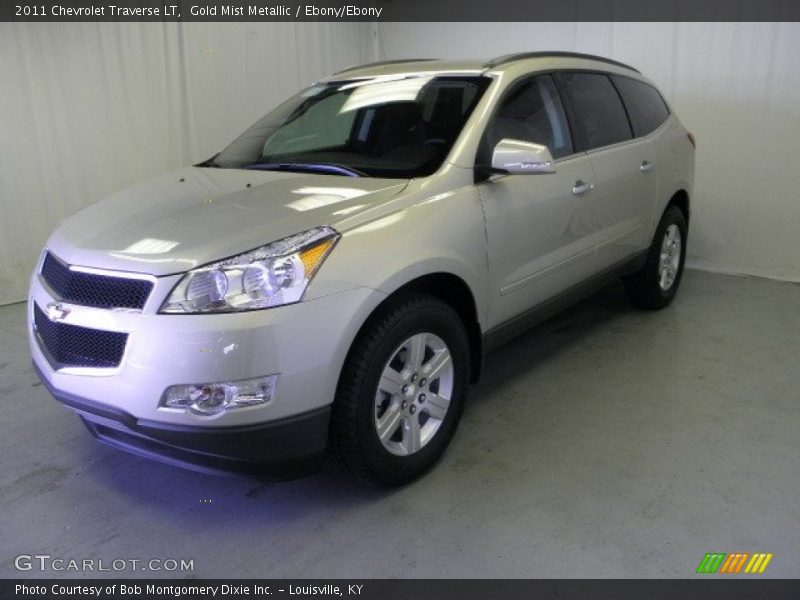 Gold Mist Metallic / Ebony/Ebony 2011 Chevrolet Traverse LT