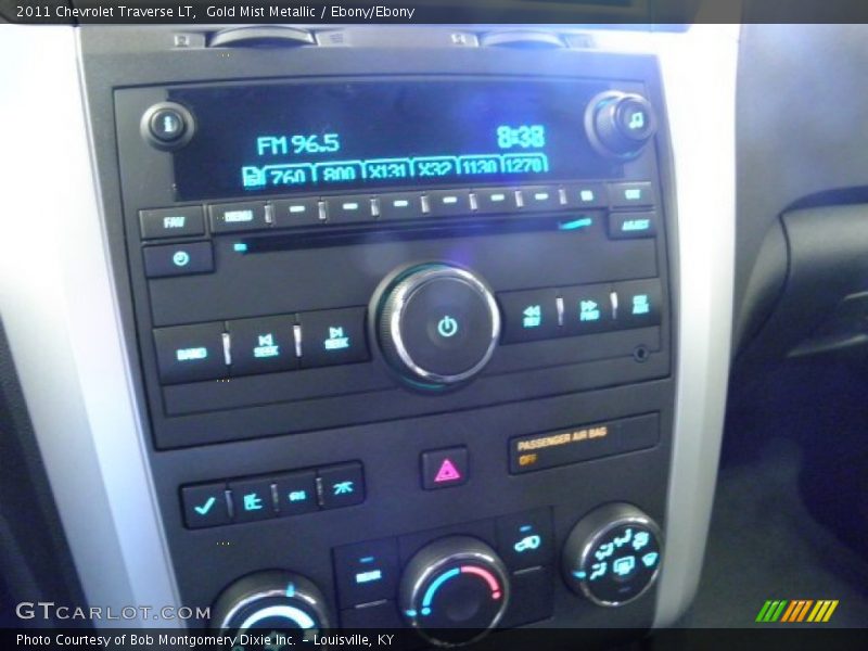 Gold Mist Metallic / Ebony/Ebony 2011 Chevrolet Traverse LT