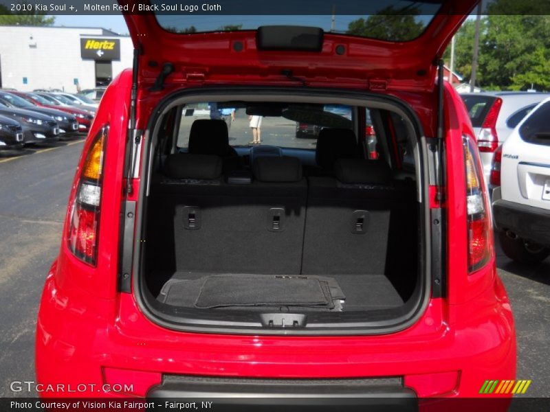 Molten Red / Black Soul Logo Cloth 2010 Kia Soul +
