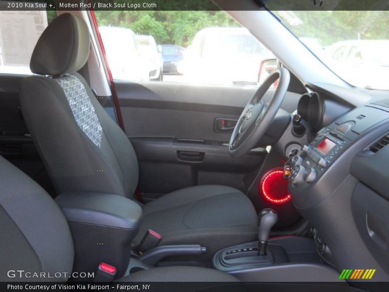 Molten Red / Black Soul Logo Cloth 2010 Kia Soul +