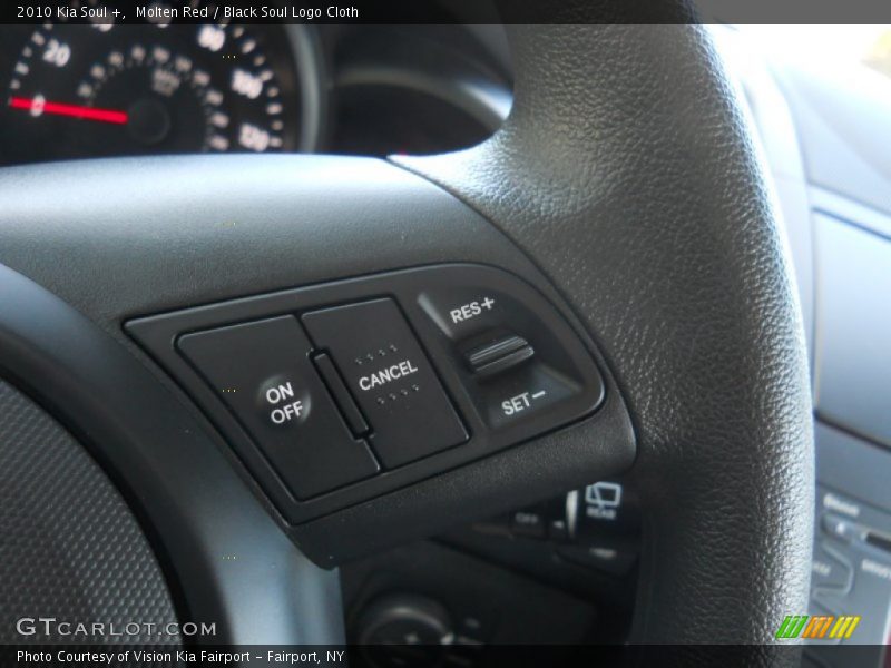 Molten Red / Black Soul Logo Cloth 2010 Kia Soul +