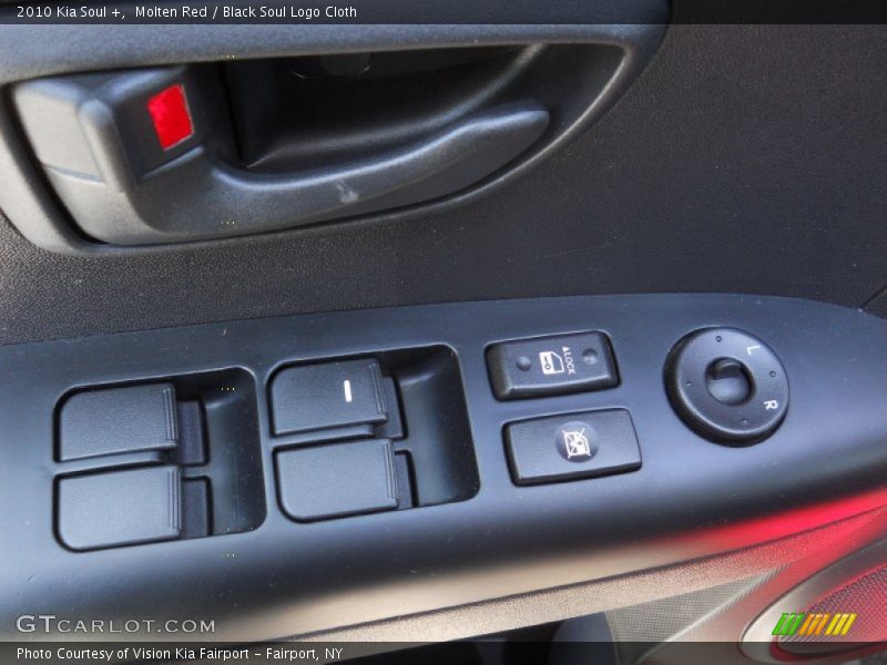 Molten Red / Black Soul Logo Cloth 2010 Kia Soul +