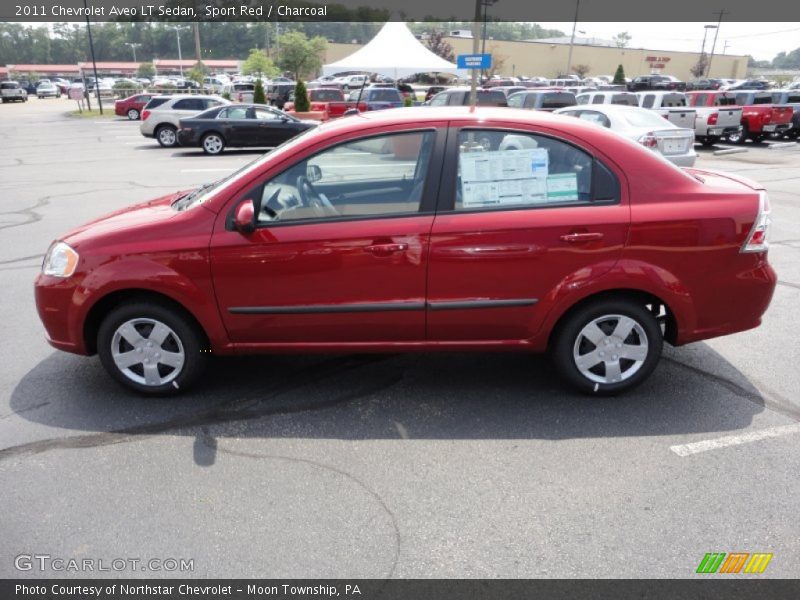 Sport Red / Charcoal 2011 Chevrolet Aveo LT Sedan