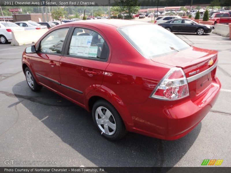 Sport Red / Charcoal 2011 Chevrolet Aveo LT Sedan