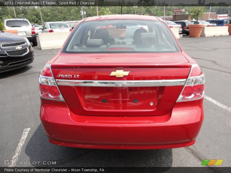 Sport Red / Charcoal 2011 Chevrolet Aveo LT Sedan