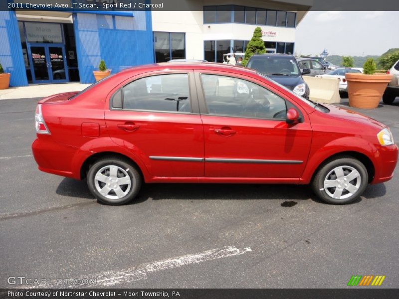 Sport Red / Charcoal 2011 Chevrolet Aveo LT Sedan
