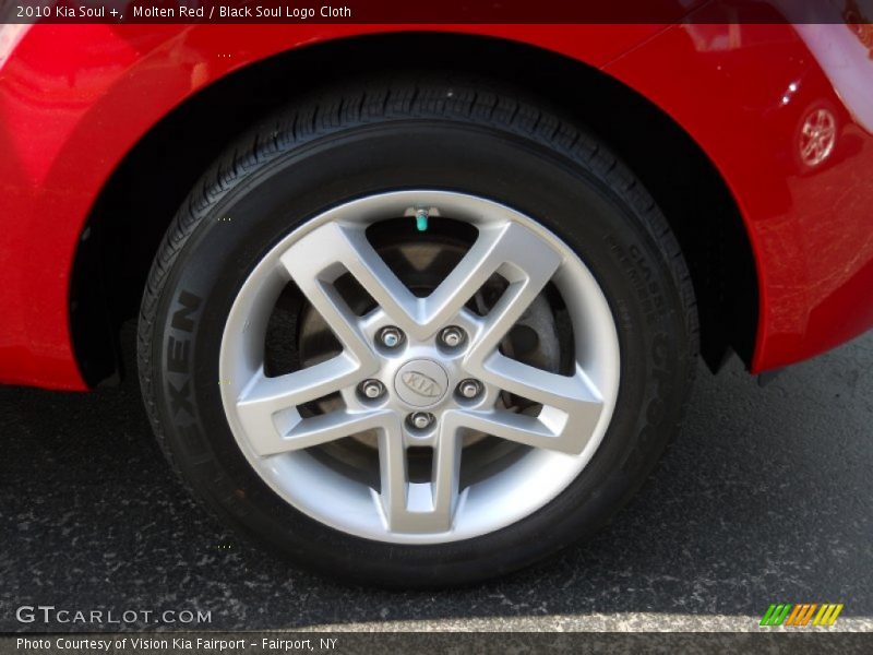 Molten Red / Black Soul Logo Cloth 2010 Kia Soul +