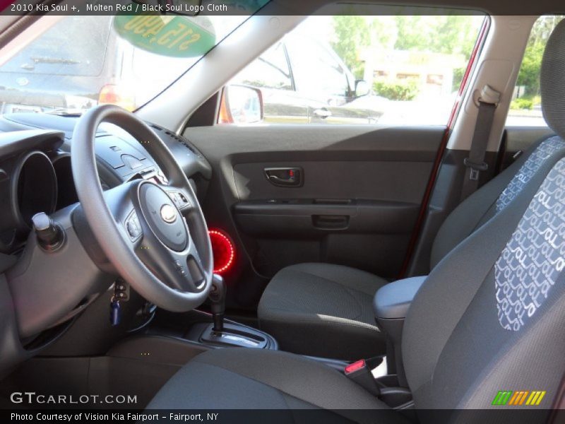 Molten Red / Black Soul Logo Cloth 2010 Kia Soul +