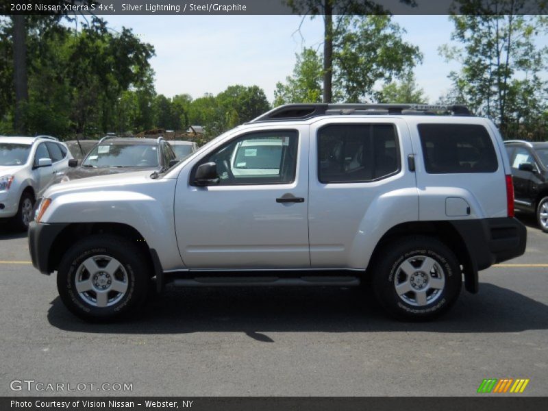 Silver Lightning / Steel/Graphite 2008 Nissan Xterra S 4x4