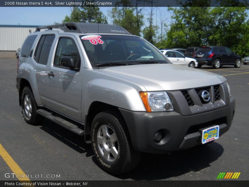 Silver Lightning / Steel/Graphite 2008 Nissan Xterra S 4x4