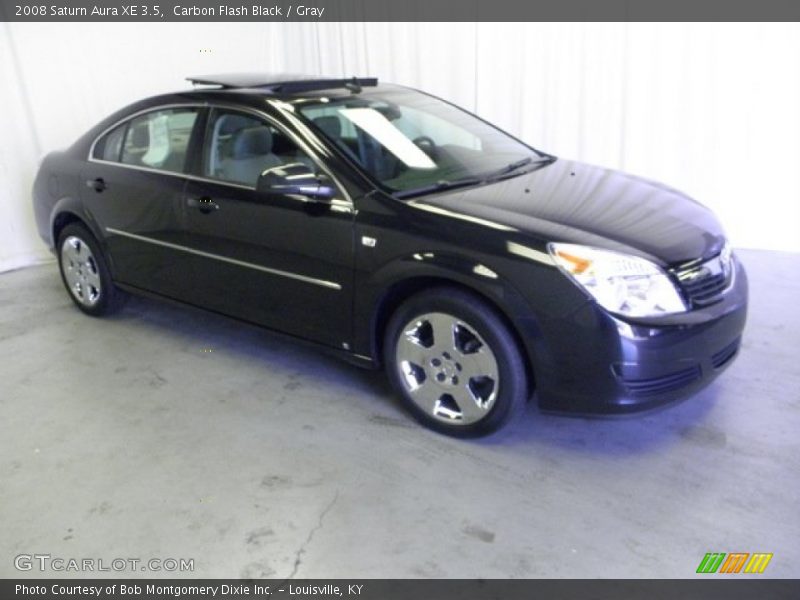 Carbon Flash Black / Gray 2008 Saturn Aura XE 3.5