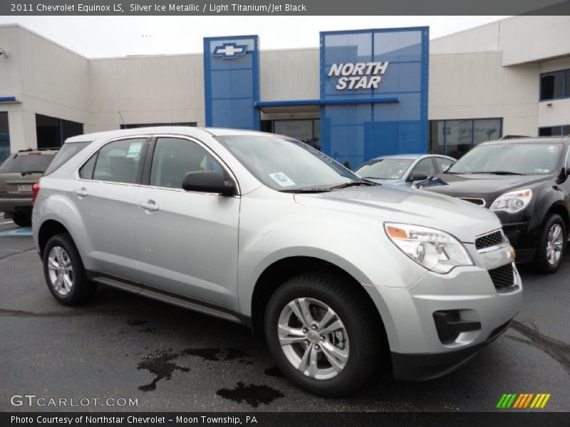 Silver Ice Metallic / Light Titanium/Jet Black 2011 Chevrolet Equinox LS