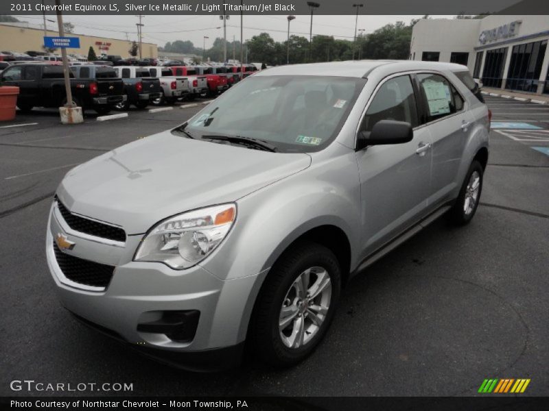 Silver Ice Metallic / Light Titanium/Jet Black 2011 Chevrolet Equinox LS