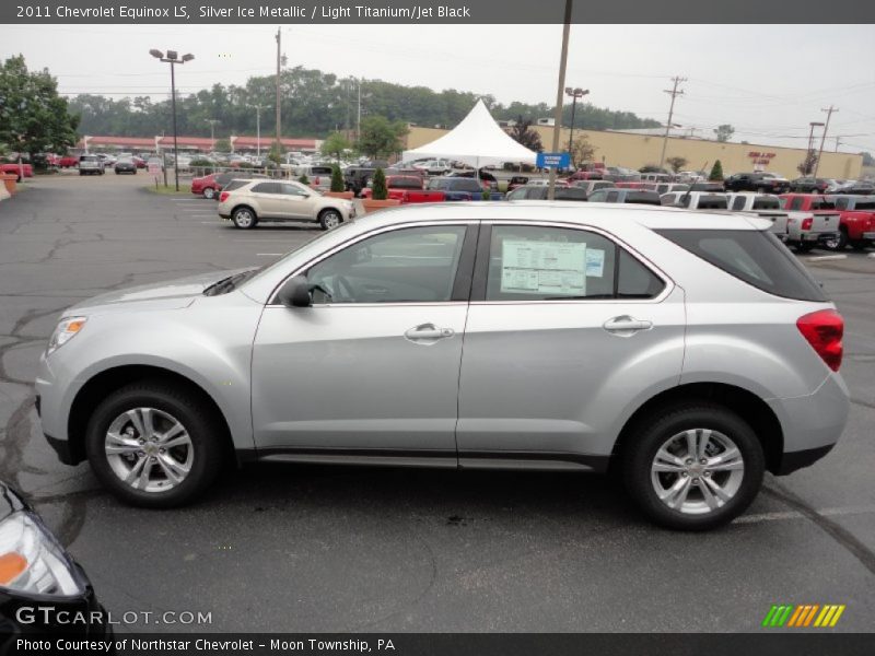 Silver Ice Metallic / Light Titanium/Jet Black 2011 Chevrolet Equinox LS