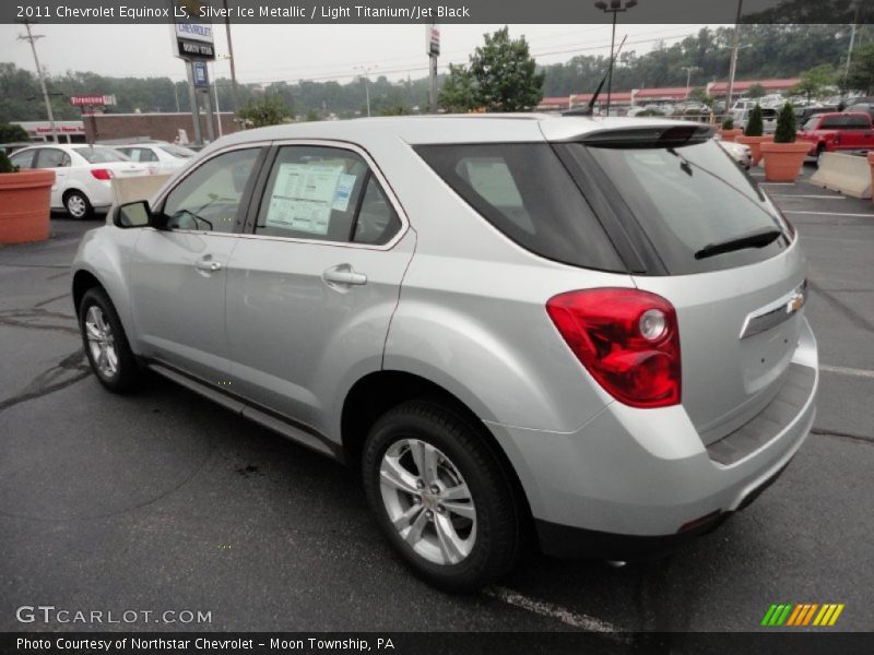 Silver Ice Metallic / Light Titanium/Jet Black 2011 Chevrolet Equinox LS