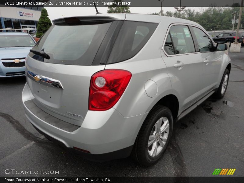 Silver Ice Metallic / Light Titanium/Jet Black 2011 Chevrolet Equinox LS