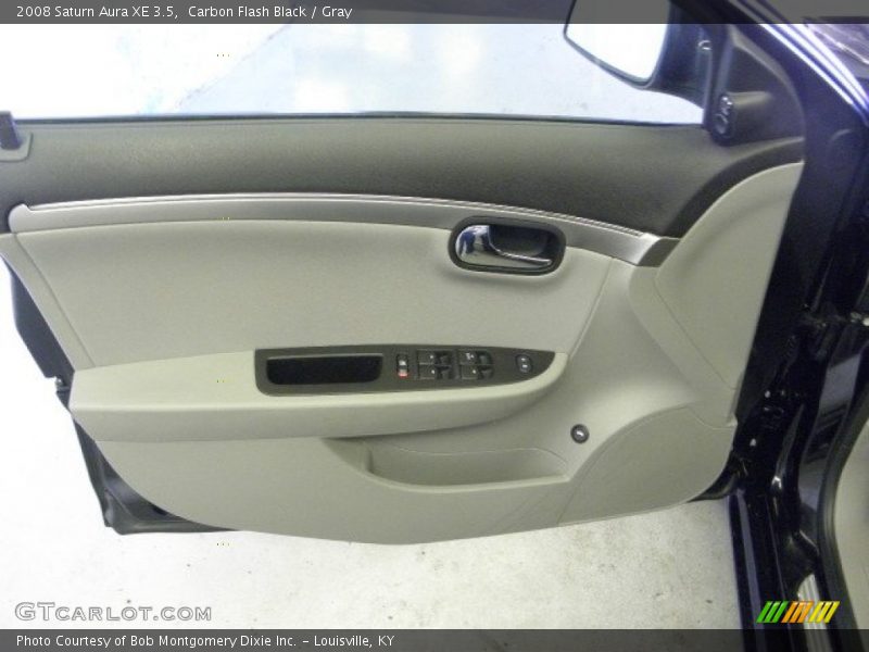 Carbon Flash Black / Gray 2008 Saturn Aura XE 3.5