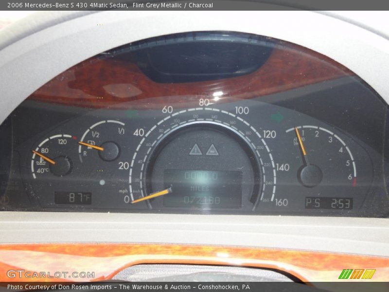 Flint Grey Metallic / Charcoal 2006 Mercedes-Benz S 430 4Matic Sedan