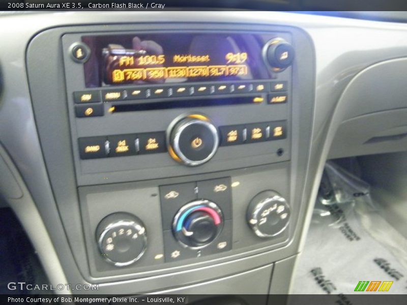Carbon Flash Black / Gray 2008 Saturn Aura XE 3.5