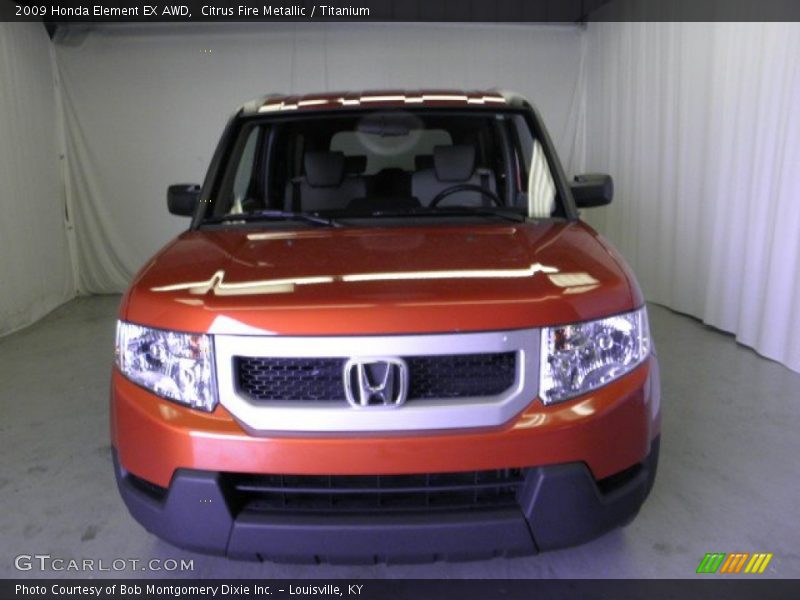 Citrus Fire Metallic / Titanium 2009 Honda Element EX AWD