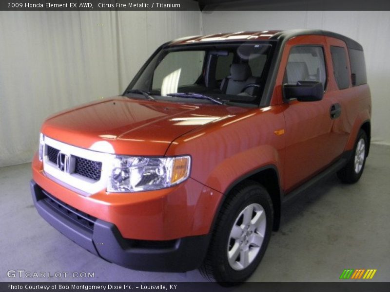 Citrus Fire Metallic / Titanium 2009 Honda Element EX AWD