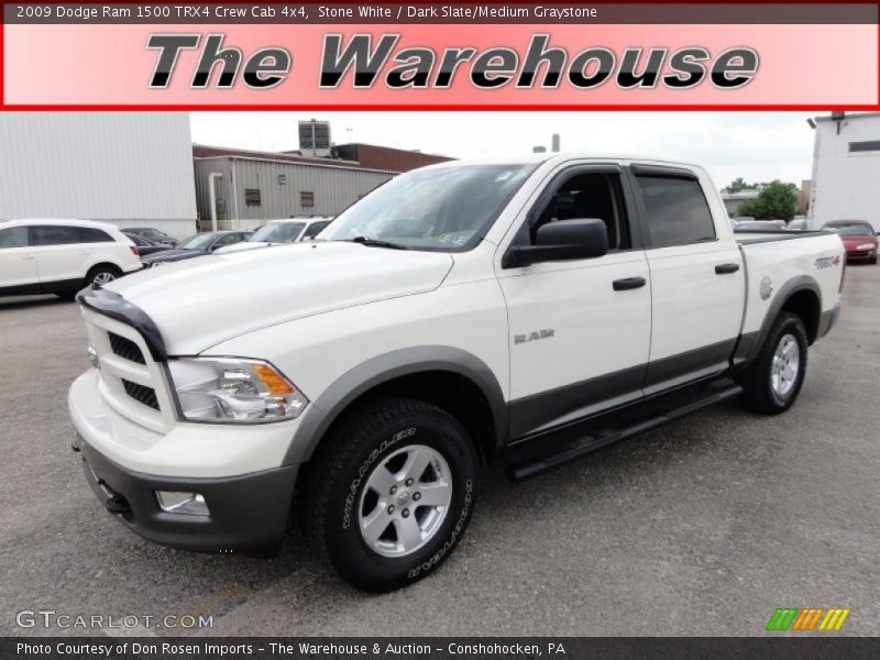 Stone White / Dark Slate/Medium Graystone 2009 Dodge Ram 1500 TRX4 Crew Cab 4x4