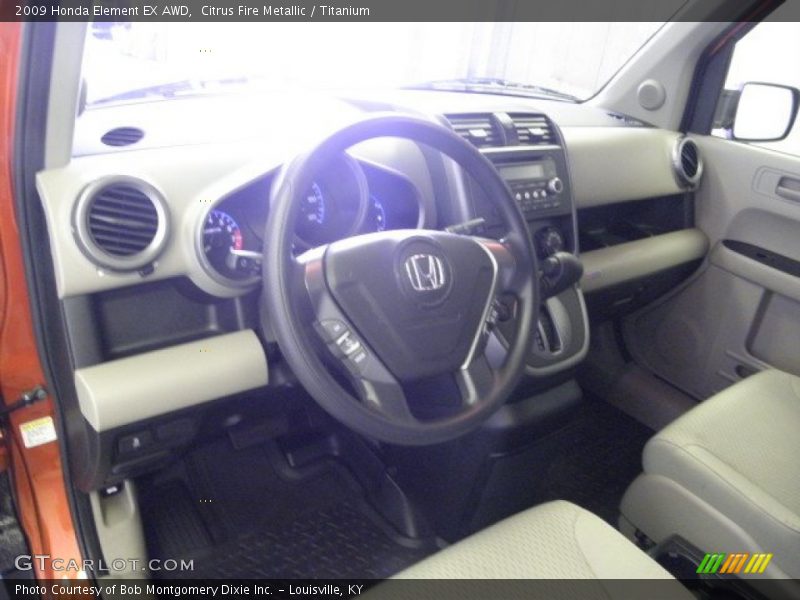 Citrus Fire Metallic / Titanium 2009 Honda Element EX AWD
