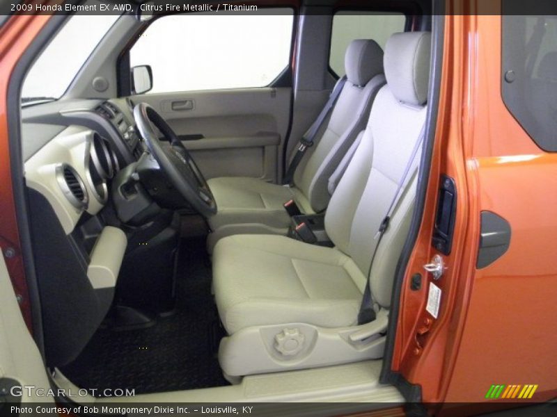 Citrus Fire Metallic / Titanium 2009 Honda Element EX AWD